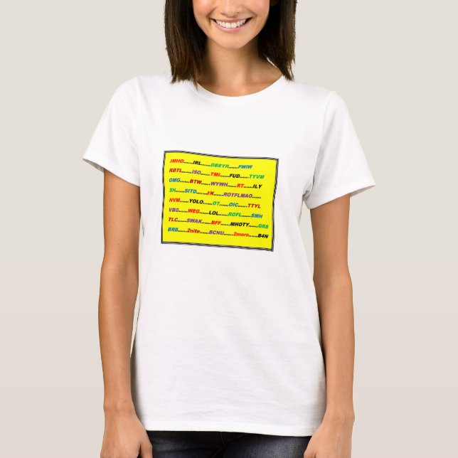 T-shirt TEXTING (Frente)