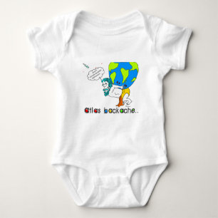 T-shirt Texto do fundo da Dor-Luz do atlas