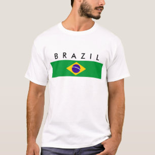 T-shirt Texto do nome do símbolo da nação da bandeira d