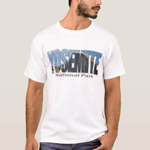 T-shirt Texto do parque nacional de Yosemite com meia
