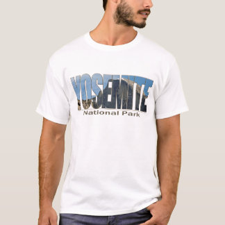 T-shirt Texto do parque nacional de Yosemite com meia