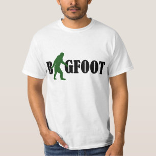 T-shirt Texto do Pé Grande & gráfico do esquilo verde