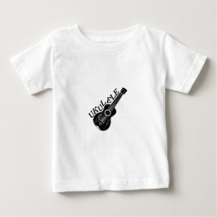 T-shirt Texto E Imagem Do Ukulele