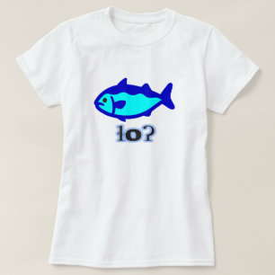 T-shirt Texto em Tsetsaut: ɬoʔ e um peixe azul