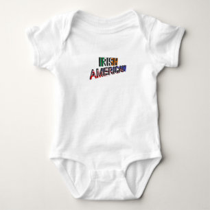 T-shirt Texto irlandês-americano para Baby-Jersey-Bodycase