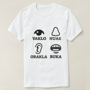 T-shirt Texto no Dalmatian: buka do orakla dos nuas do