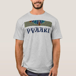 T-shirt Texto Pyaar - Vetor Colorido de cor damasco
