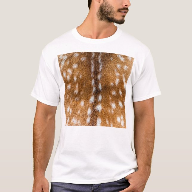 T-shirt Textura de pele de veado (Frente)