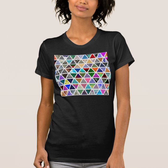 T-shirt Texturas triangulares (Frente)