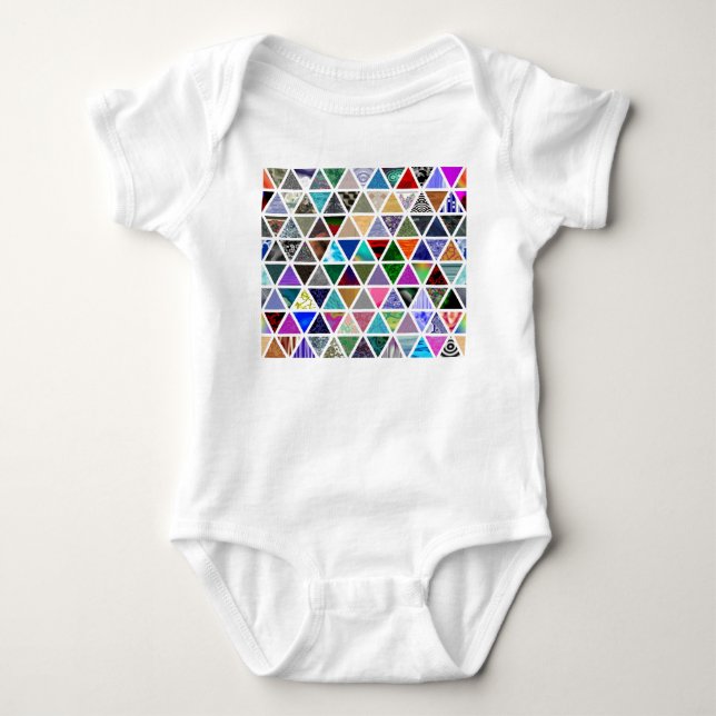T-shirt Texturas triangulares (Frente)