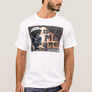 T-shirt Texugo de mel com metralhadora