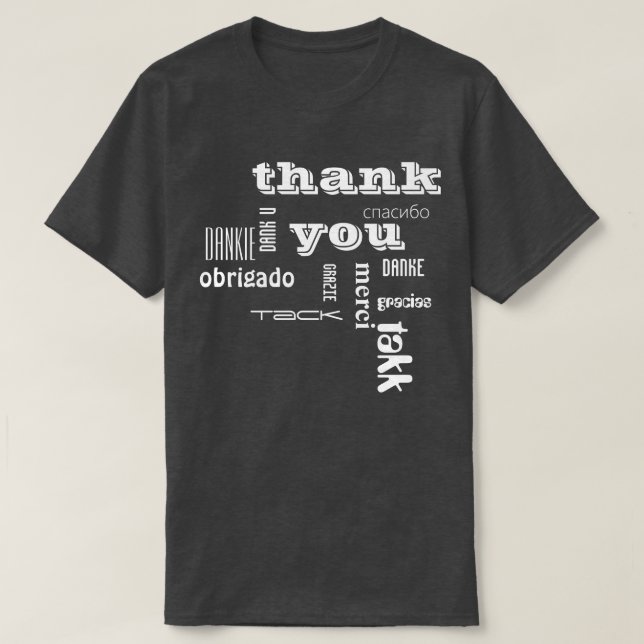 T-shirt thank you (Frente do Design)