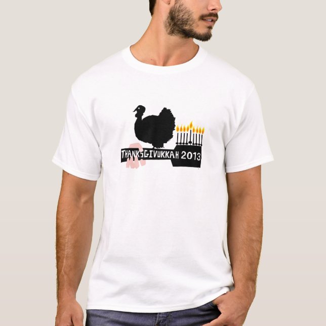 T-shirt thanksgivukkah 2013 (Frente)