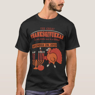 T-shirt 'Thanksgivukkah festivo