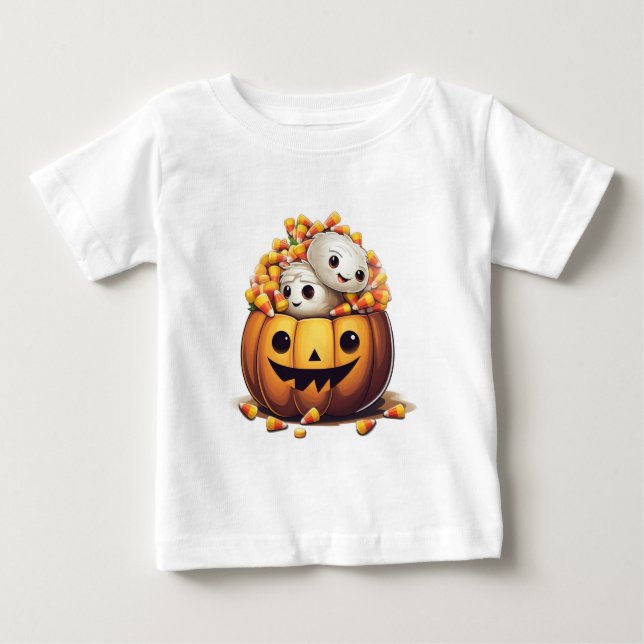 T-shirt The Pumpkin Who Couldn't Stop Smiling (Frente)