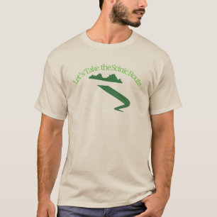 T-shirt The Scenic Route: Abraçar a Viagem