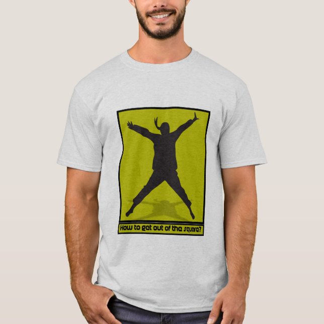 T-shirt Think out of square (Frente)