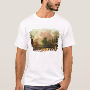 T-shirt Thomas Gainsborough uma paisagem com figuras, Fa