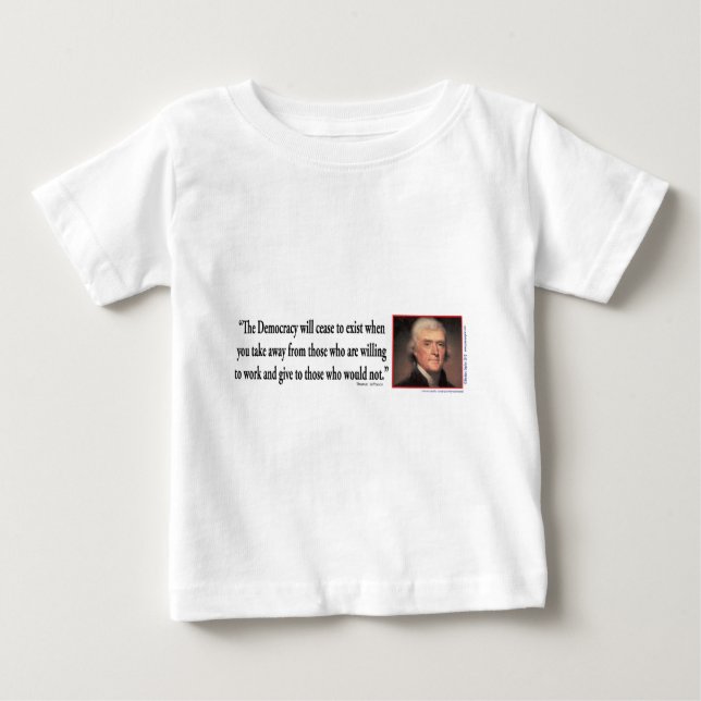 T-shirt Thomas Jefferson Cotes (Frente)