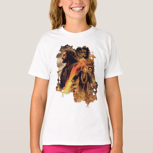 T-shirt THORIN OAKENSHIELD™ e BILBO BAGGINS™ em Erebor (Frente)