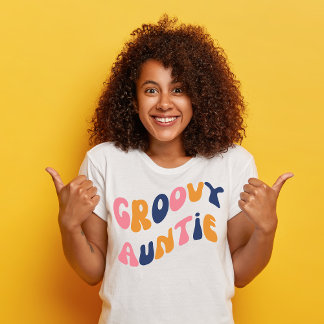T-shirt Tia Retro Groovy anos 70 Tia Retro
