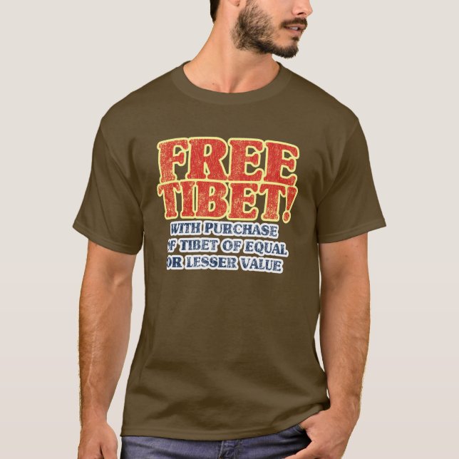 T-shirt Tibet livre (Frente)