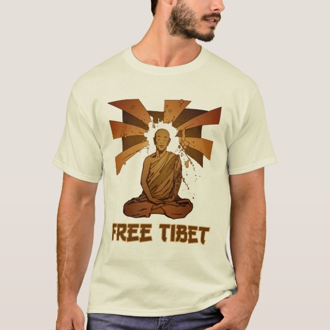 T-shirt tibet livre (Frente)