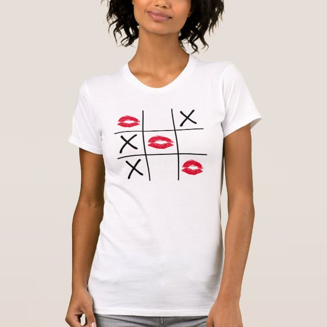 T-shirt Tic Tac Toe lábios (Frente)