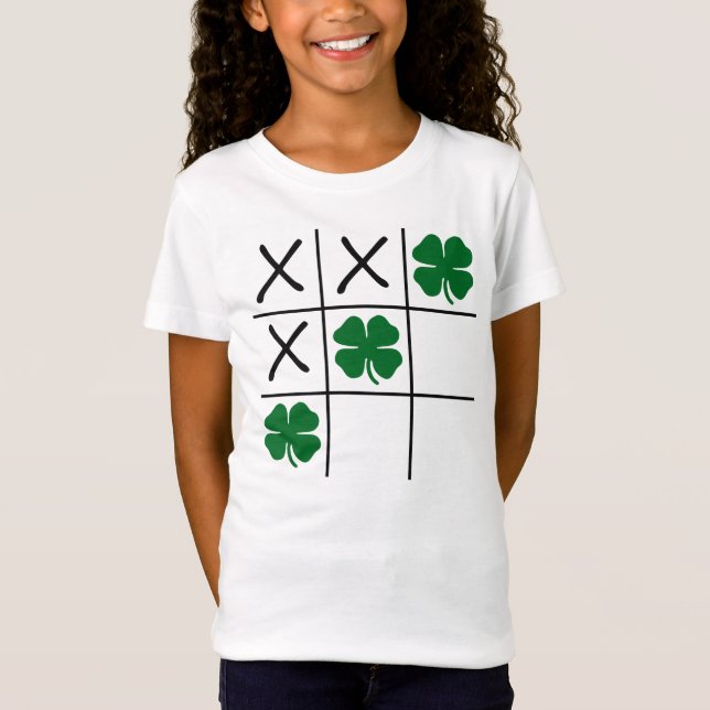 T-shirt Tic Tac Toe Shamrock (Frente)