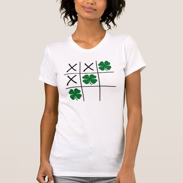 T-shirt Tic Tac Toe Shamrock (Frente)