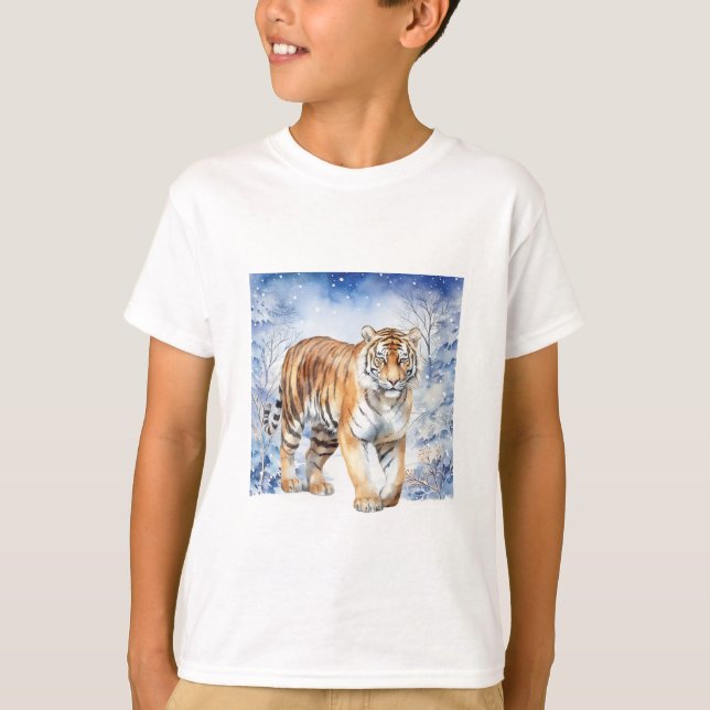 T-Shirt Tiger do Menino (Frente)