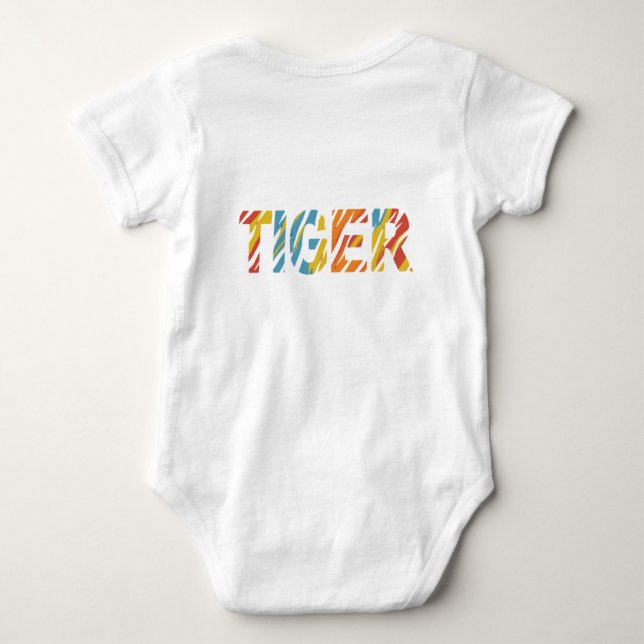 t-shirt Tiger para bebê (Verso)