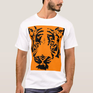 T-shirt tigre alaranjado