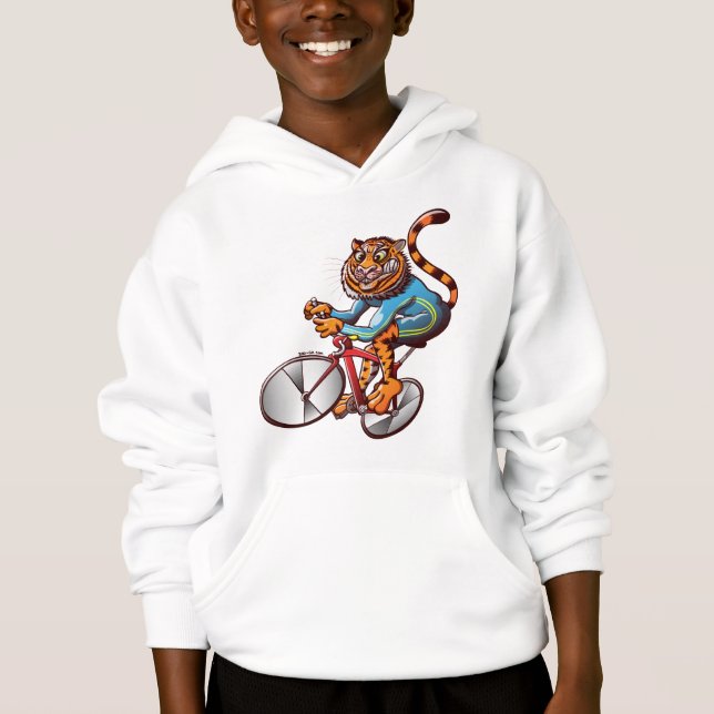 T-shirt Tigre do ciclismo (Frente)