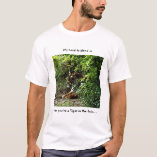 T-shirt Tigre em Bush