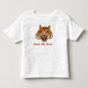 T-shirt Tigre Gelado T "Ouça-me Roar" Crianças