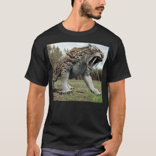 T-shirt Tigre grande do dente do Saber que rosna