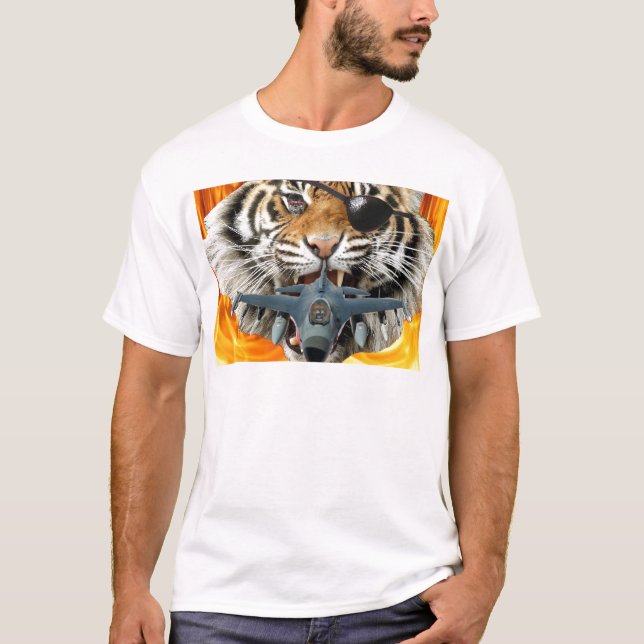 T-shirt Tigre louco (Frente)