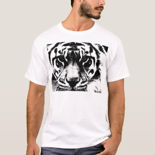 T-shirt Tigre preto e branco