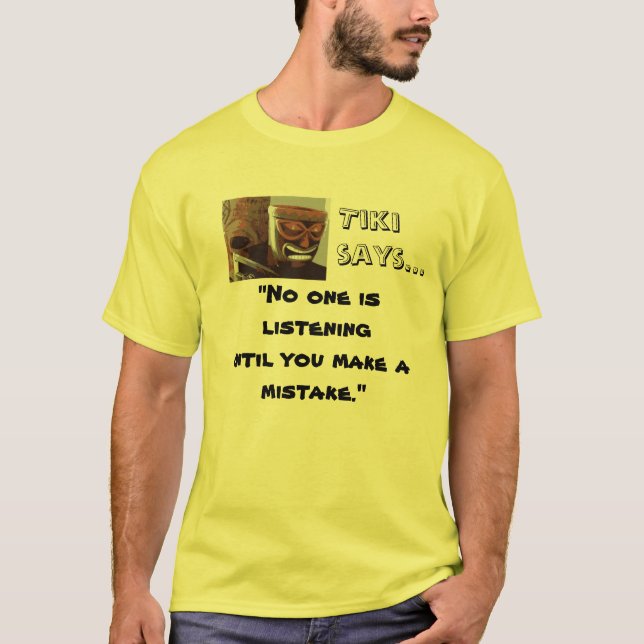 T-shirt Tiki diz (Frente)