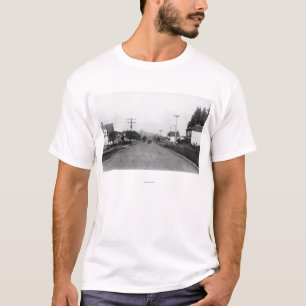 T-shirt Tillamook, cena residencial da rua de Oregon