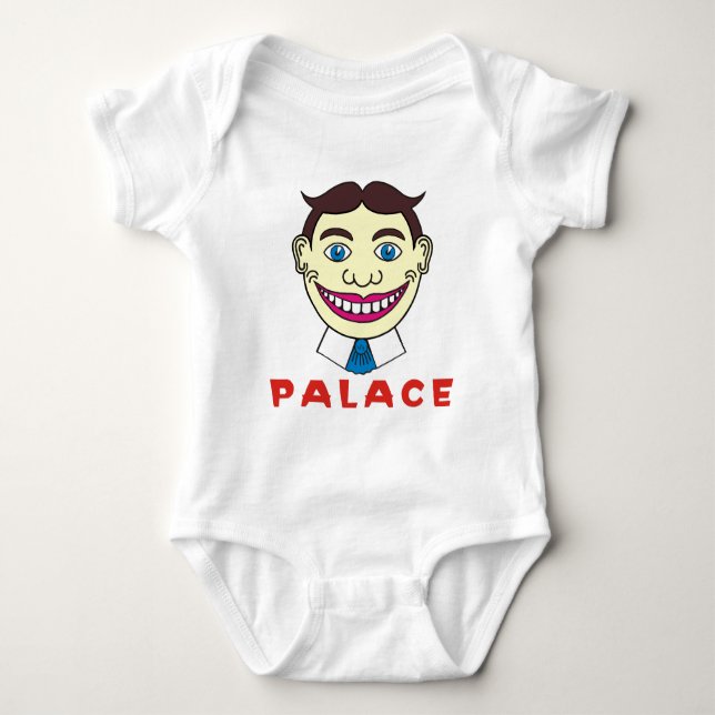 T-shirt Tillie sobre letras do palácio (Frente)
