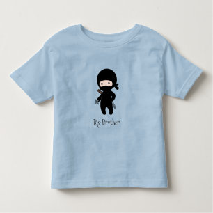 T-shirt Tiny Ninja Fazendo Estrela-De-Arremesso - Irmão Gr