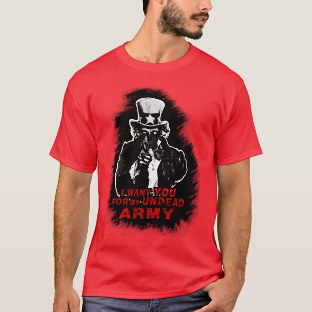 T-shirt Tio Presunto Zombi (Frente)