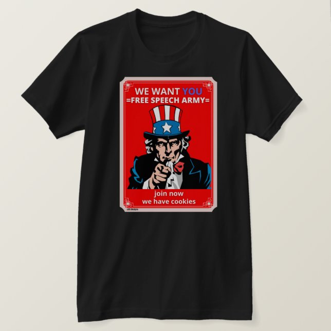 t-shirt "TIO SAM" (Frente do Design)