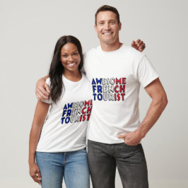 T-shirt Típica de Paris de uma bandeira turística francesa