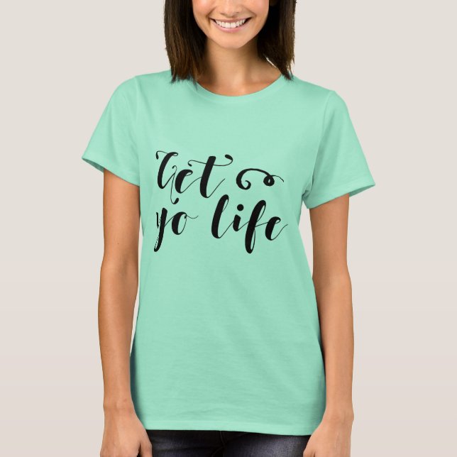 T-shirt Tipografia da sua vida (Frente)