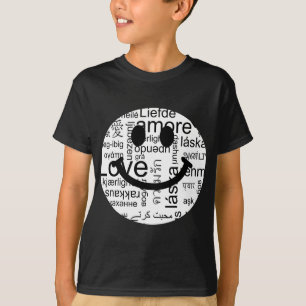 T-shirt Tipografia do amor