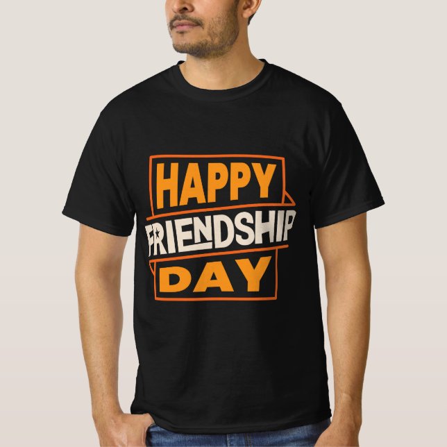 T-shirt tipográfica para a amizade (Frente)