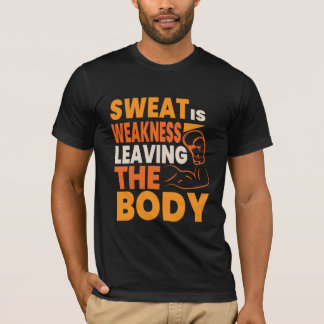 T-shirt tipográfica para o Gym e a Malhação